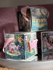 Custom Mini Treat Boxes with Ribbon Handle — Set of 12