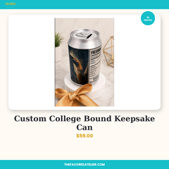 Custom College Bound Keepsake Can