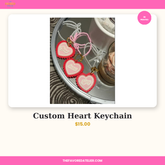 Custom Heart Keychain