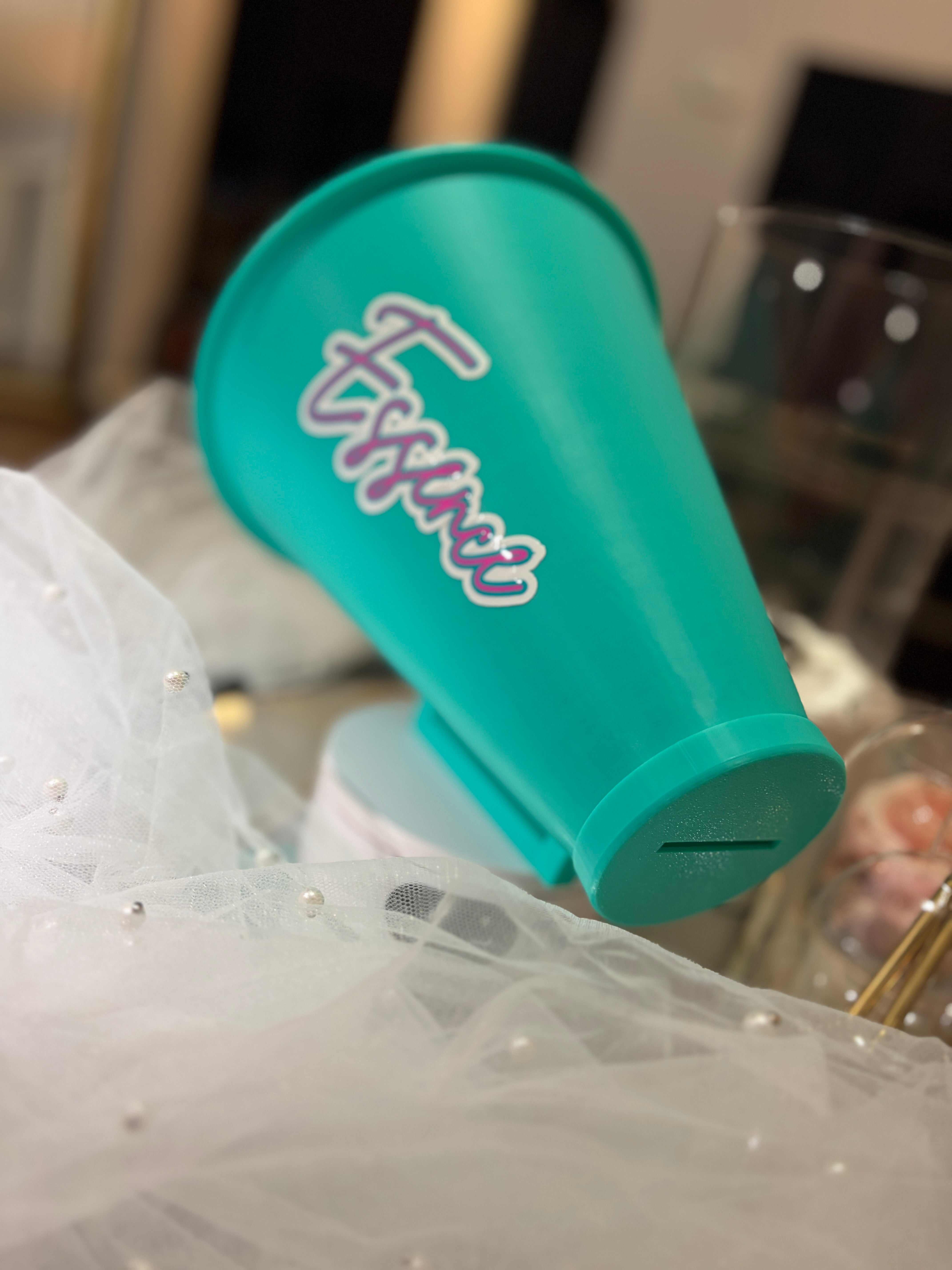 Custom 3D Printed Megaphone with Savings Coin Slot