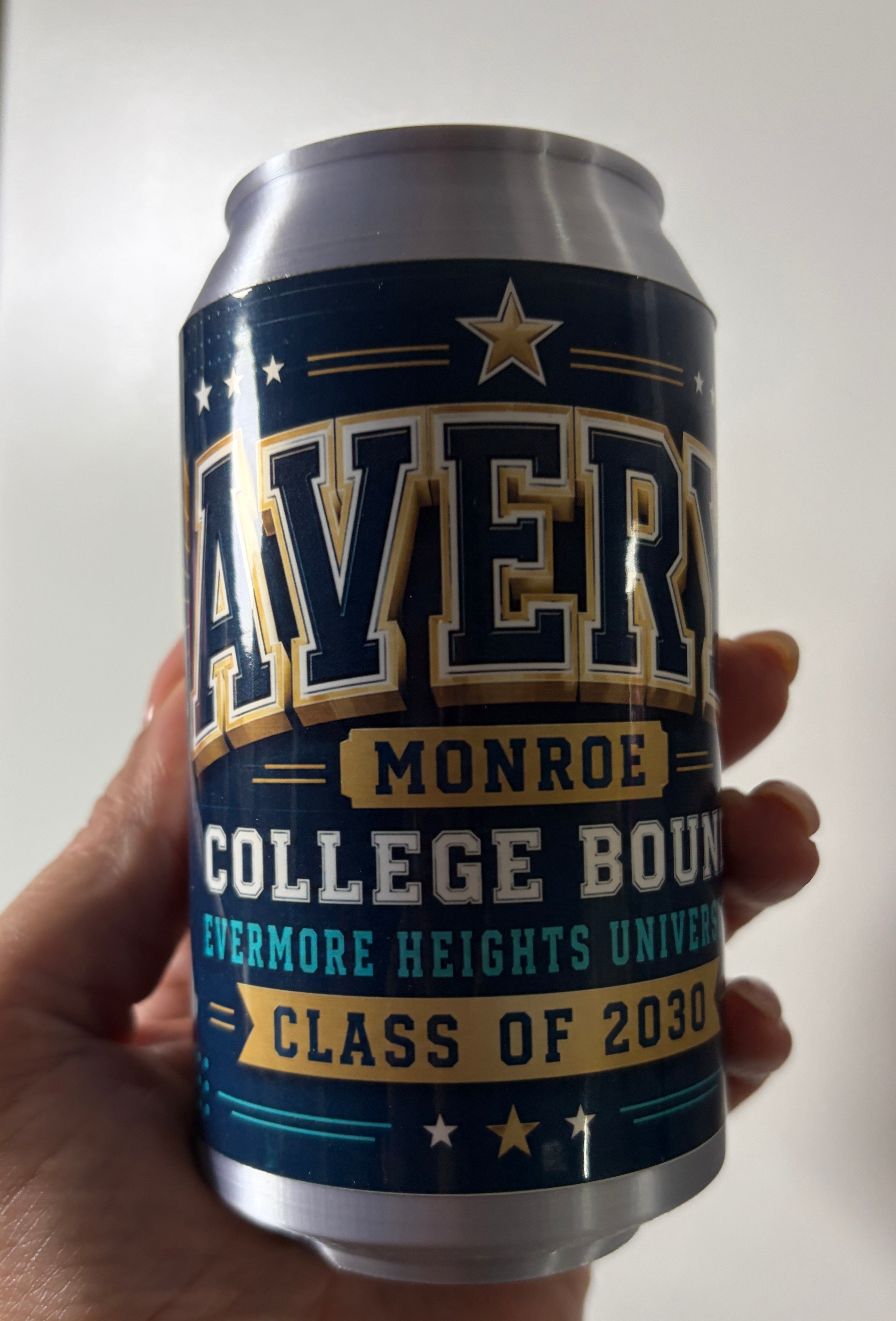 Custom College Bound Keepsake Can