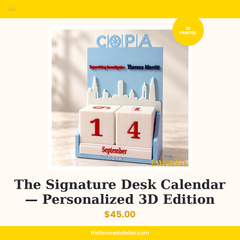 The Signature Desk Calendar — The Favored Atelier listing card