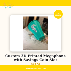 Custom 3D Printed Megaphone with Savings Coin Slot
