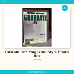 Custom 5x7 Magazine Style Photo Box