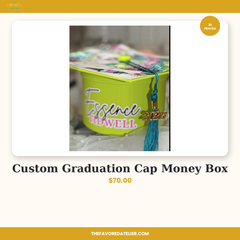 Custom Graduation Cap Money Box