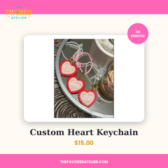 Custom Heart Keychain