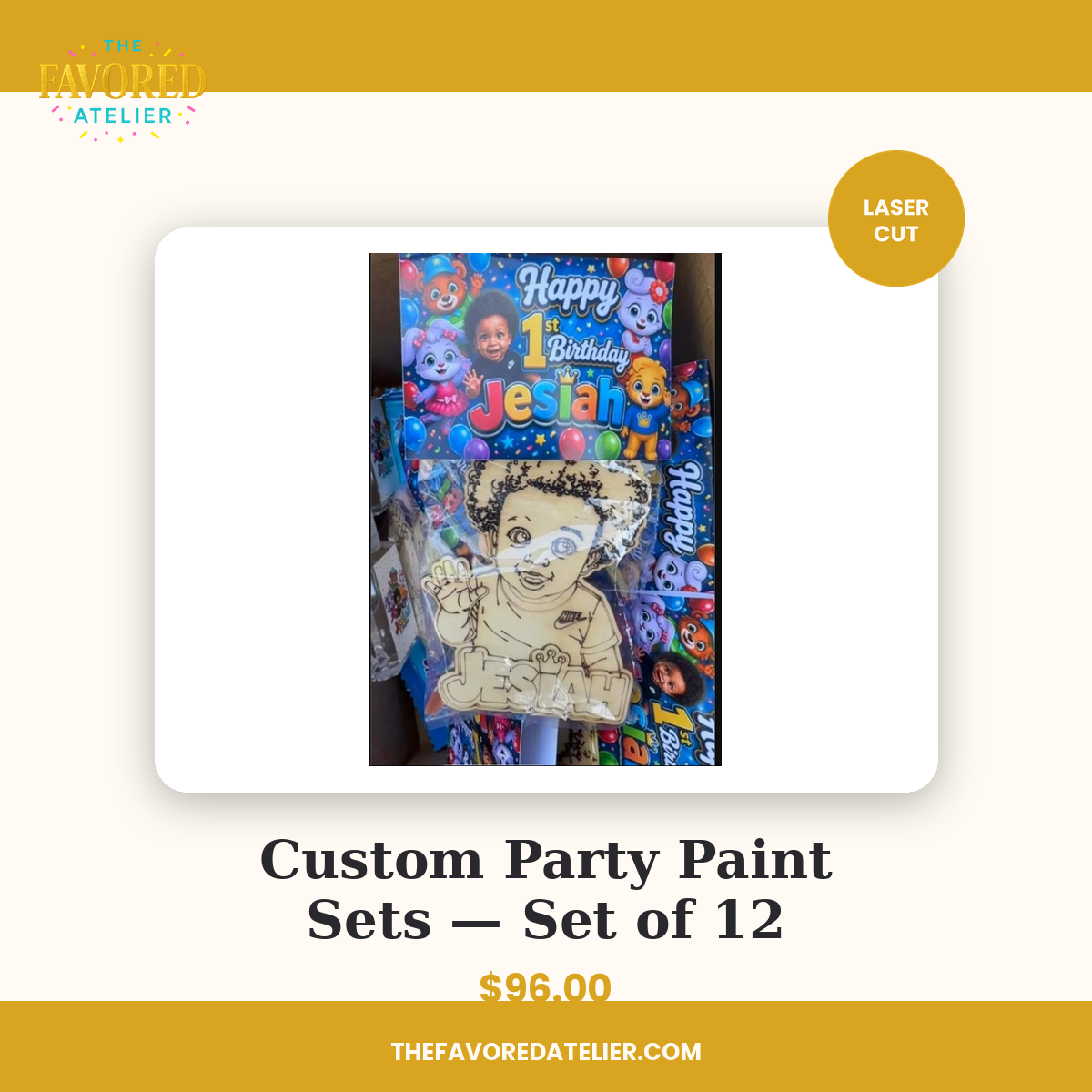 Custom Party Paint Sets — Set of 12