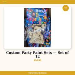 Custom Party Paint Sets — Set of 12